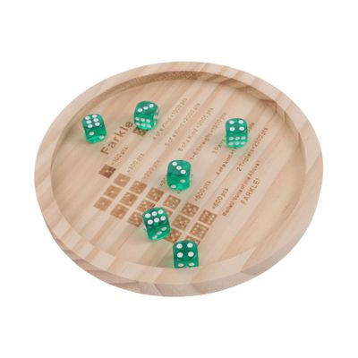 BCOATH Wooden Dice Tray with Dice and Storage Bag Compact Tabletop Accessory for Family Board Games Roleplaying and Party Game Organization Portable and Stylish