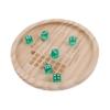 BCOATH Wooden Dice Tray with Dice and Storage Bag Compact Tabletop Accessory for Family Board Games Roleplaying and Party Game Organization Portable and Stylish view 1