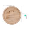 BCOATH Wooden Dice Tray with Dice and Storage Bag Compact Tabletop Accessory for Family Board Games Roleplaying and Party Game Organization Portable and Stylish view 2