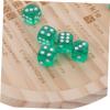 BCOATH Wooden Dice Tray with Dice and Storage Bag Compact Tabletop Accessory for Family Board Games Roleplaying and Party Game Organization Portable and Stylish view 4