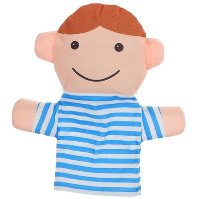 FELTECHELECTR Family Hand Puppet for Soft Realistic Storytelling for Creative Role Play and Emotional Expression Comfortable Educational Puppet for Bedtime Stories and Imaginative Play
