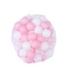 BRIGHTFUFU 100pcs Plastic Ocean Balls for Boy Girl Safe Non-Toxic PE Playballs in White and Pink for Ball Pits Tents Pools and Playpens Mesh Bag Packed view 1