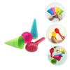BCOATH Beach Sand Ice Cream Sand Mold with Scoop Creative Seaside Sandcastle Tools for Boys and Outdoor Play Birthday view 3