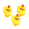 BRIGHTFUFU 3PC Wind-up Jumping Chick for Clockwork Animal Funny Hopping Novelty Gifts for S Birthday Festival Play Random Color view 1