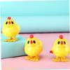 BRIGHTFUFU 3PC Wind-up Jumping Chick for Clockwork Animal Funny Hopping Novelty Gifts for S Birthday Festival Play Random Color view 3