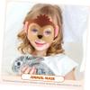 BCOATH 12pcs Felt Animal Masks Lightweight Cartoon Face Coverings for Halloween Party Cosplay Costume Accessories Reusable Decorative Masks view 3