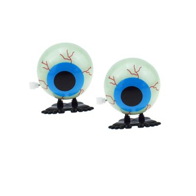 FELTECHELECTR Dark Halloween Clockwork for Fun Eyeball Hair Strip Design Safe Mechanical Wind-up Unique Party Favor for Boys