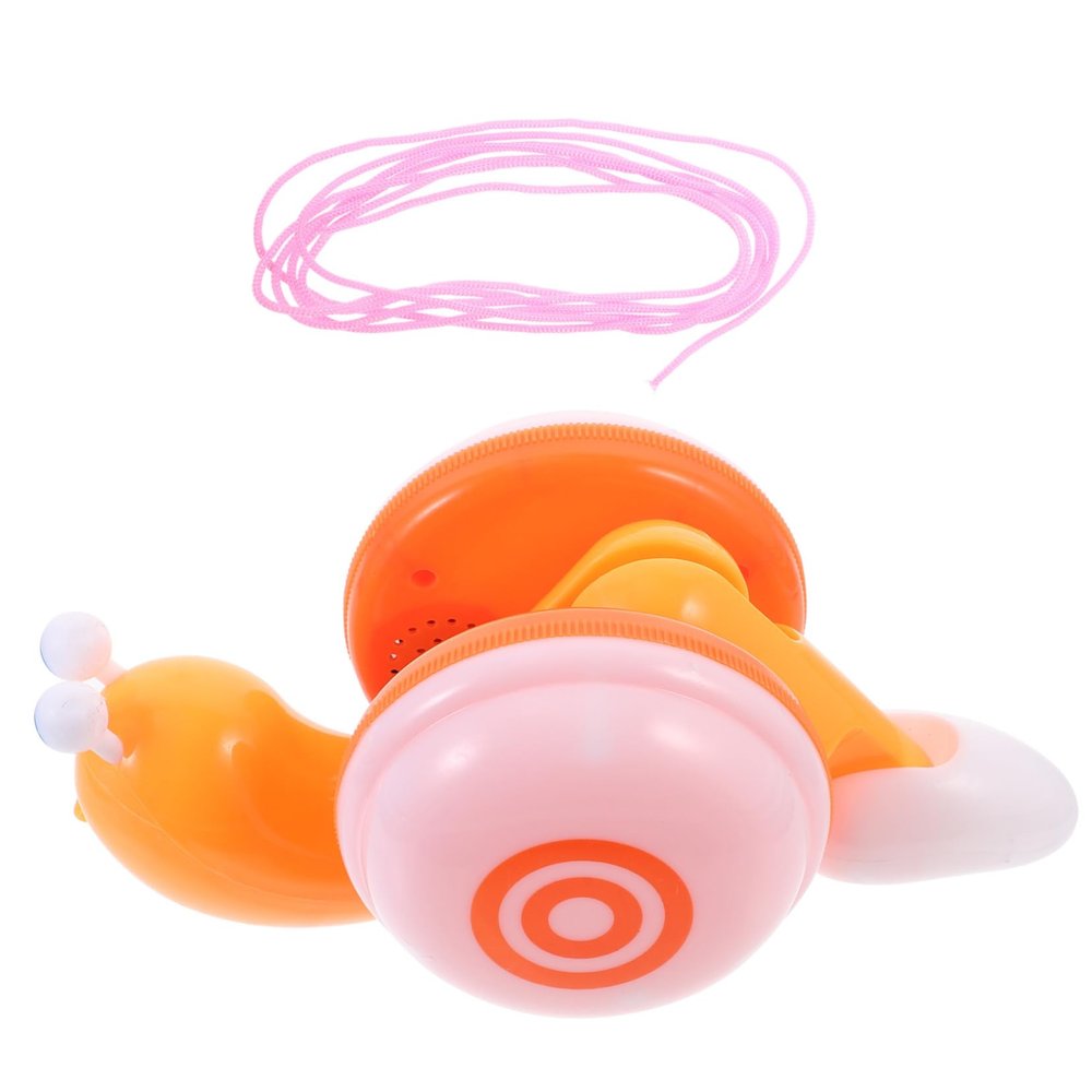 LALADEFIEE Cartoon Snail Pull for Lightweight Abs PP Material Traction Safe String Pull Walker for Easy Grip Encourages Walking and Interaction Random Color