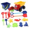 BCOATH Beach Sand with Portable Excavating Tools Mini Four-Wheel Cart and Lightweight Outdoor Play Kit for Creative Sand Games view 1