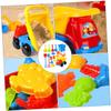 BCOATH Beach Sand with Portable Excavating Tools Mini Four-Wheel Cart and Lightweight Outdoor Play Kit for Creative Sand Games view 4
