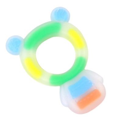CONGARTENO Blue Silicone Molar Rod Teether Self-Soothing Chewing Aid Safe for Development