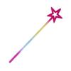 BCOATH 8pcs Party Cosplay Wands Plastic Star Fairy Wands with Beaded Hollow Stars for Birthday Halloween Party Decoration Supplies Gold Iridescent view 3