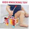 ORFOFE Wooden Pounding for Educational Hammering Plaything for Hand-Eye Coordination Cognitive Development and Early Learning Impact-Resistant Material Suitable view 3