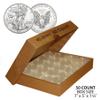 50 US 1oz Silver Eagle Direct-Fit Airtight 40.6mm Coin Capsule Holder with Box - Quantity: 50 view 2
