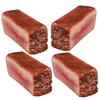 COOLHIYA 4Pcs Realistic Fake Steak Model Artificial Cooked Meat Props for Kitchen Display Home Decoration Lifelike Food Simulation Meat Prop view 1
