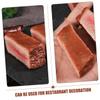 COOLHIYA 4Pcs Realistic Fake Steak Model Artificial Cooked Meat Props for Kitchen Display Home Decoration Lifelike Food Simulation Meat Prop view 3
