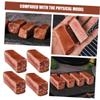 COOLHIYA 4Pcs Realistic Fake Steak Model Artificial Cooked Meat Props for Kitchen Display Home Decoration Lifelike Food Simulation Meat Prop view 4