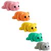 5-Pack of Mini Pig Keychains - striking Collectible | Farm Animal Dcor | Mystery Color - 3D Printed in Canada view 2