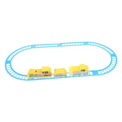 HAKIDZEL Electric Train Set for Transformable Motorized Rail Track Plaything with Construction Festive Desktop Ornament Educational and Interactive Gift for Boys