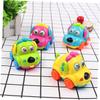 HAKIDZEL 3 Pcs Creative Cartoon Dog Pattern Wind-up Car for Safe Abs Clockwork with Smooth Edges Easy Handling for Boys Develop Attention and Play Fun Random Color view 3