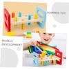 CONGARTENO 2Pcs Hammer Whacking for Interactive Pounding Bench with Mallet Construction Motor Skill Development Educational Cognitive Play view 3