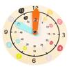 Wooden Clock for Educational Learning Teaching Clock Boy Girl Cognitive Learning Safe Kindergarten Plaything view 1