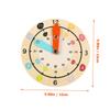 Wooden Clock for Educational Learning Teaching Clock Boy Girl Cognitive Learning Safe Kindergarten Plaything view 2