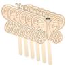 6Pcs Blank Animal Masks DIY Painting Graffiti Wooden Masquerade Photo Props for Birthday Party Cosplay Halloween Craft Activities view 1
