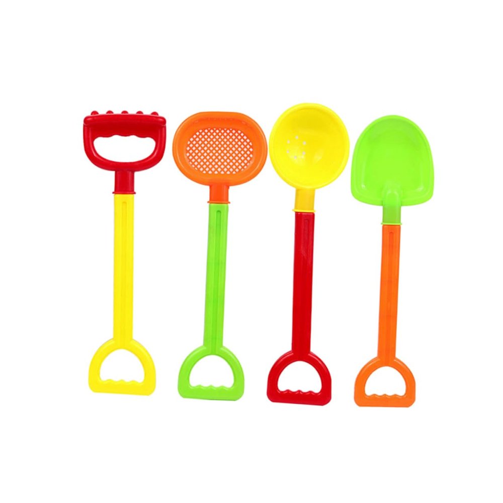 BCOATH 4pcs Sandbeach Colorful Sand-Excavating Tools for Boys and Plastic Sandbox Playset Enhances Creativity and Social Skills Random Colors Random Color