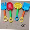 BCOATH 4pcs Sandbeach Colorful Sand-Excavating Tools for Boys and Plastic Sandbox Playset Enhances Creativity and Social Skills Random Colors Random Color view 4