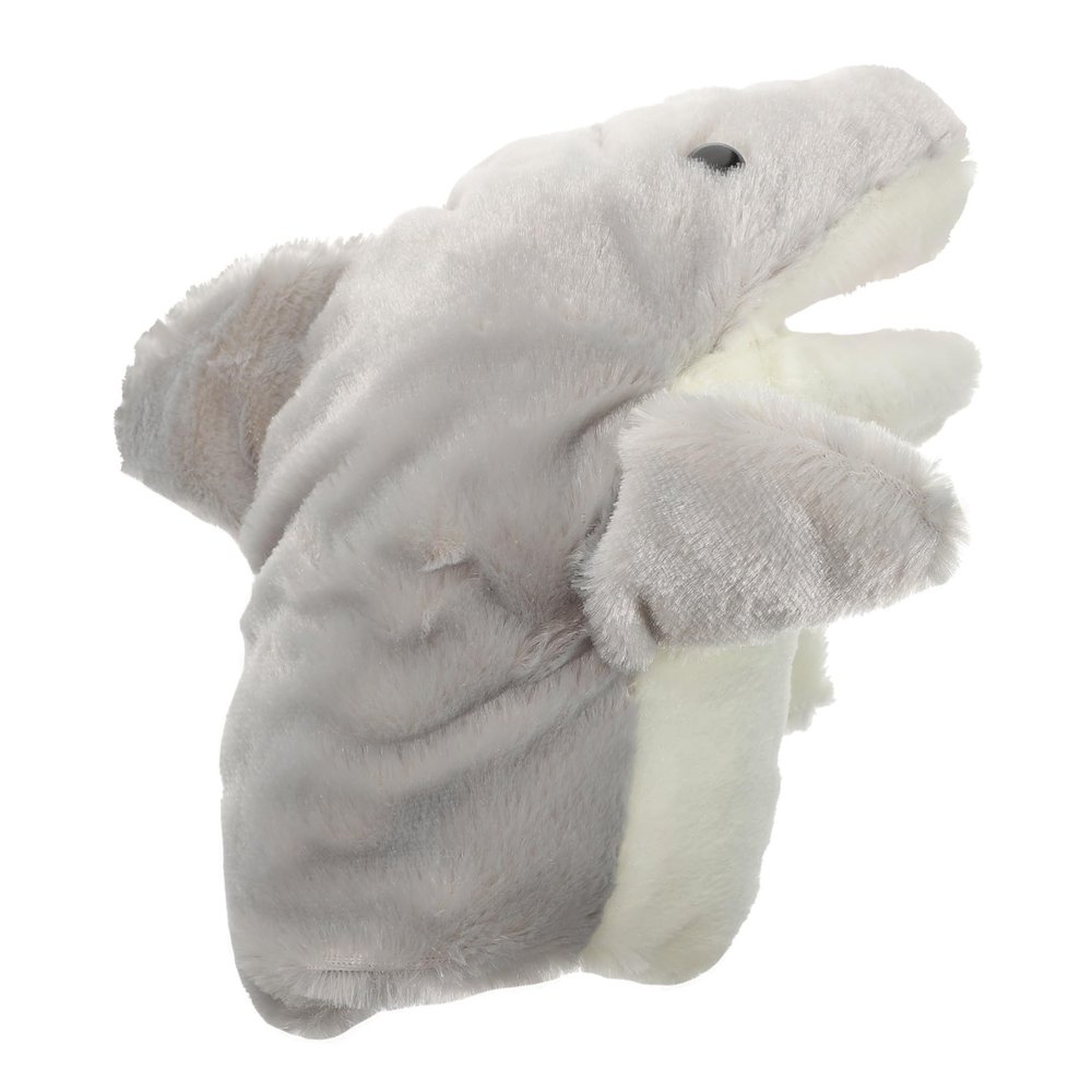 COOLHIYA Shark Hand Puppet for Soft Plush with Movable Mouth Premium PP Cotton Material Comfortable Fit for Adults for Storytelling Role Play Teaching and Interactive Play