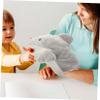 COOLHIYA Shark Hand Puppet for Soft Plush with Movable Mouth Premium PP Cotton Material Comfortable Fit for Adults for Storytelling Role Play Teaching and Interactive Play view 2