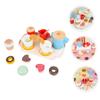 BCOATH Wooden Pretend Dessert Playset for Miniature Afternoon Tea with High Simulation Design Educational and Decorative Pretend Food for Birthday and Creative Play view 4