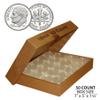 50 DIME Direct-Fit Airtight 18mm Coin Capsule Holder for DIMES with Box - Quantity: 50 view 2