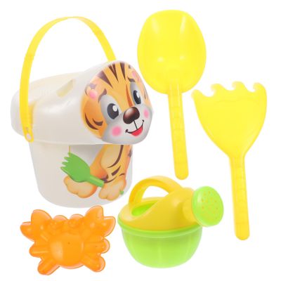 BCOATH Beach Sand with Plastic Shovels Bucket and Animal Molds for Outdoor Play for Beach Park Backyard and Parties