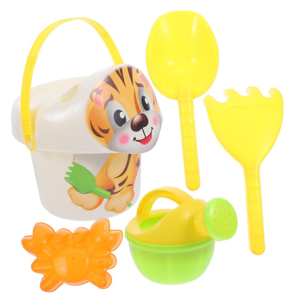 BCOATH Beach Sand with Plastic Shovels Bucket and Animal Molds for Outdoor Play for Beach Park Backyard and Parties