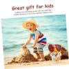 BCOATH Beach Sand with Plastic Shovels Bucket and Animal Molds for Outdoor Play for Beach Park Backyard and Parties view 4