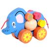 Gogogmee Creative Cartoon Elephant Pulling Cart Walker for Fun Animal Pull String with Rimmed Wheels Enhances Practical Skills and Interaction view 1