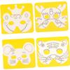 BCOATH 10PCS DIY Paper Dragon Masks for Blank Coloring and Painting Craft Set Creative Graffiti Activity for Boys and Sturdy Artistic Material for Imaginative Pretend Play view 2