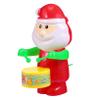 KONTONTY 3pcs Wind-up Drumming Santa for Lightweight Christmas Playthings Fun Holiday Random Color view 1