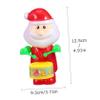 KONTONTY 3pcs Wind-up Drumming Santa for Lightweight Christmas Playthings Fun Holiday Random Color view 2