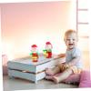 KONTONTY 3pcs Wind-up Drumming Santa for Lightweight Christmas Playthings Fun Holiday Random Color view 3