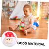 KONTONTY 3pcs Wind-up Drumming Santa for Lightweight Christmas Playthings Fun Holiday Random Color view 4