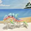 3D Printed Dolphin, 6.5" Full Articulated Fidget Toys, Sea Animal Desk Decor , Rainbow Dolphin Fidget Toy - AD001-L-RAINBOW view 1