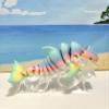 3D Printed Dolphin, 6.5" Full Articulated Fidget Toys, Sea Animal Desk Decor , Rainbow Dolphin Fidget Toy - AD001-L-RAINBOW view 3