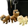 3-Pack of Grumpy Chow Chow Dog Keychains - Articulated Fluffy Dog | Poseable Figurine | Unique Gifts - 3D Printed in Canada view 2