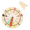KOMBIUDA Multicolor Wooden Clock for Educational Learning Clock Training Tool for Color Recognition Cognitive Development Preschool Classroom view 1