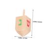 BCOATH 10 Pcs Wooden Dreidels Spinning Tops for Natural Wood Gyro for Hand-Eye Coordination Smooth Stable Spin Educational Craft for Boys and Party Fun view 2