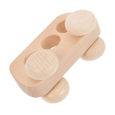 CONGARTENO Wooden Push Car for Boy Girl Grasping Educational Plaything Smooth Sanded Edges Lightweight with Movable Wheels and Built Grip Point for Sensory Development