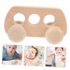 CONGARTENO Wooden Push Car for Boy Girl Grasping Educational Plaything Smooth Sanded Edges Lightweight with Movable Wheels and Built Grip Point for Sensory Development view 2